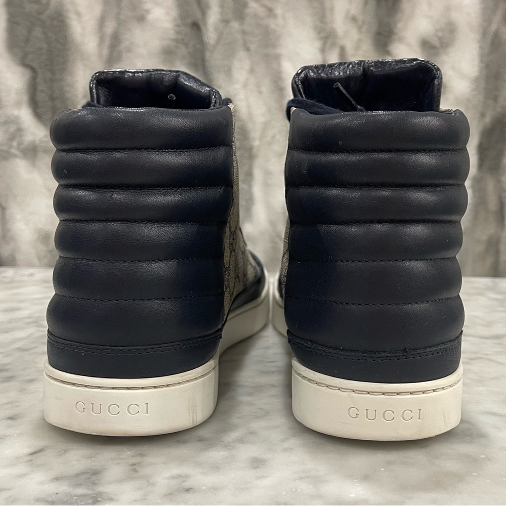 Men's Gucci GG Supreme Hightop Sneakers - Picture 4 of 10